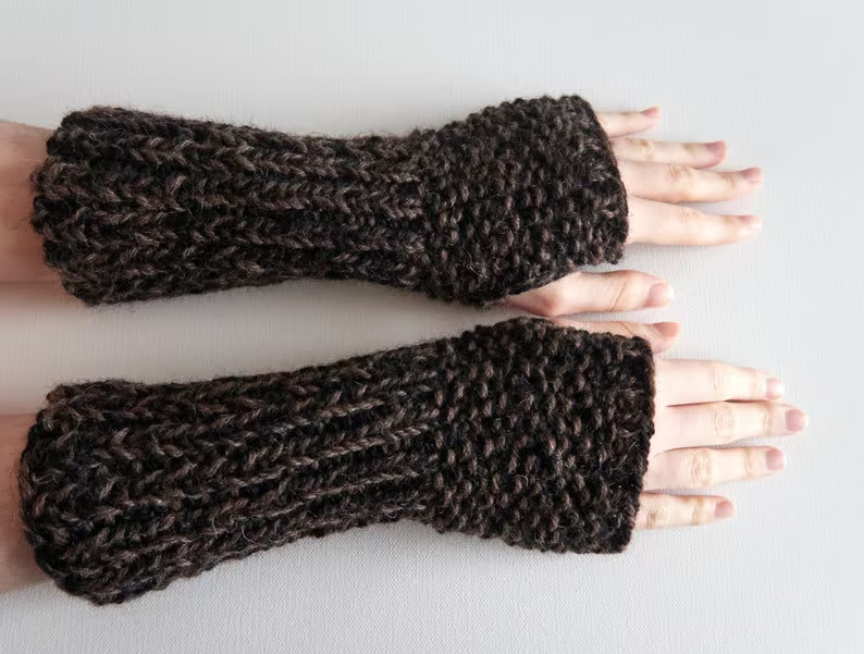 Cozy Hug Wrap & Fingerless Armlets Set