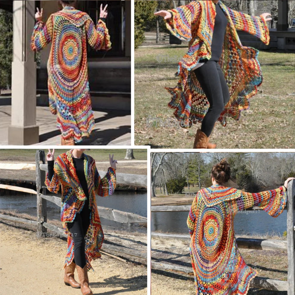 Bohemian Hippie Sweater Crochet PATTERN