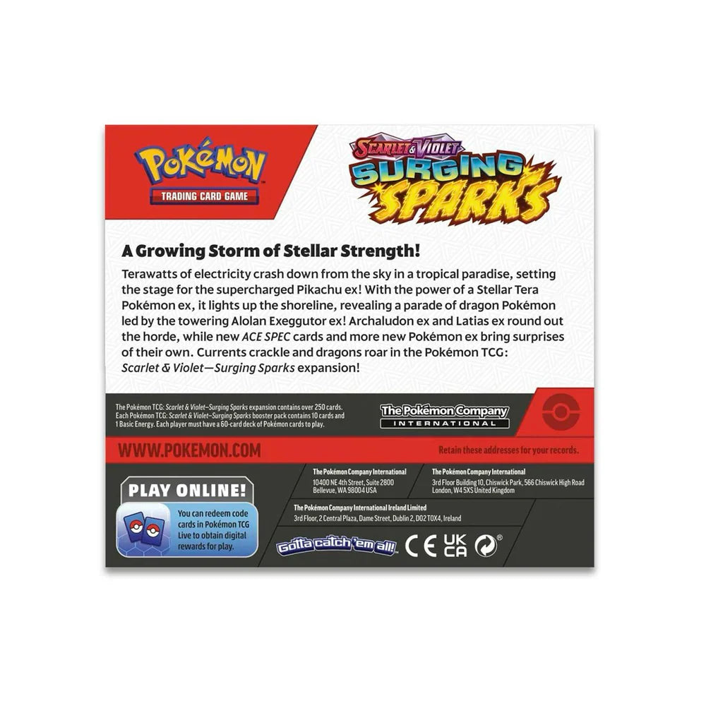 Pokémon TCG Scarlet & Violet Surging Sparks Booster Box - Blind Box Edition