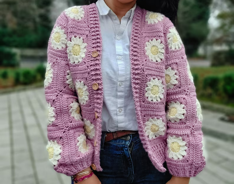 🌼 Daisy Dreams Cardigan Pattern