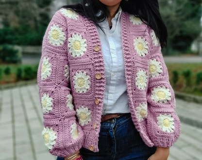 🌼 Daisy Dreams Cardigan Pattern
