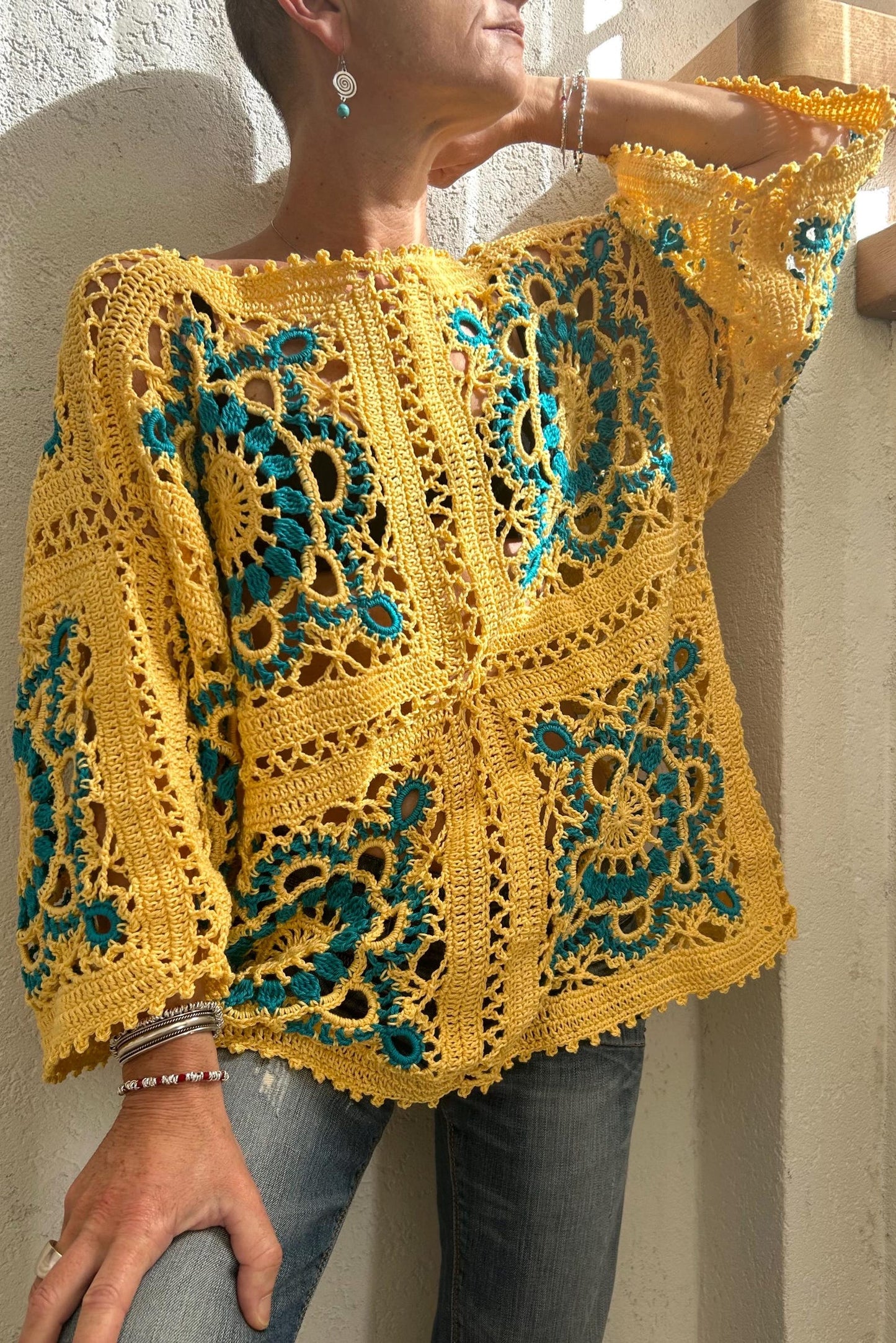 CLAS TOP Granny Square, crochet pattern